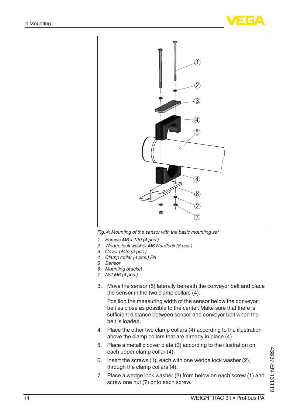 VEGA WEIGHTRAC 31 Profibus PA User Manual | Page 14 / 84