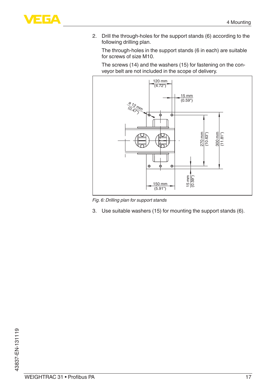 VEGA WEIGHTRAC 31 Profibus PA User Manual | Page 17 / 84