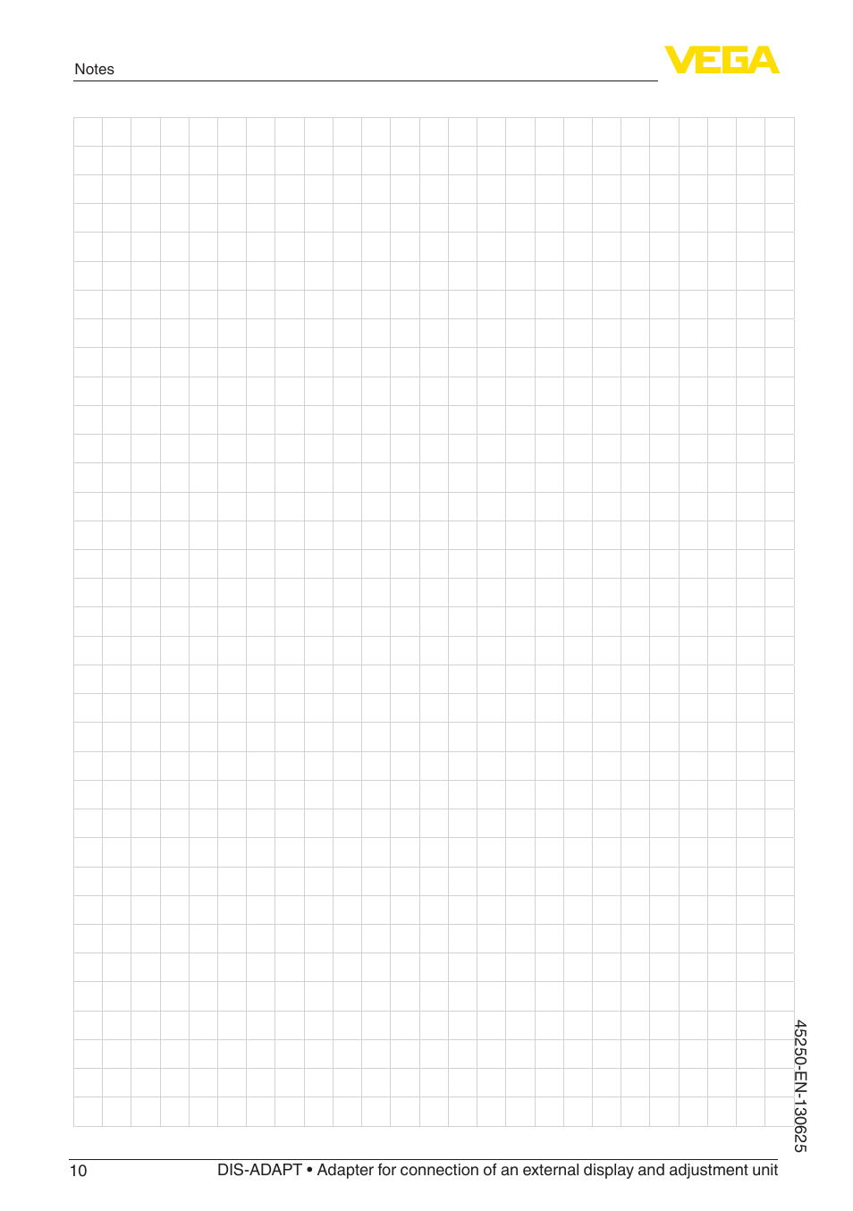 VEGA DIS-ADAPT User Manual | Page 10 / 12