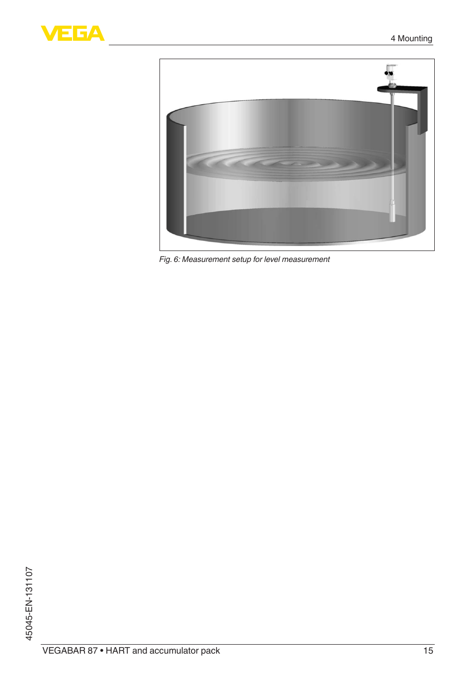 VEGA VEGABAR 87 HART and accumulator pack - Operating Instructions User Manual | Page 15 / 64