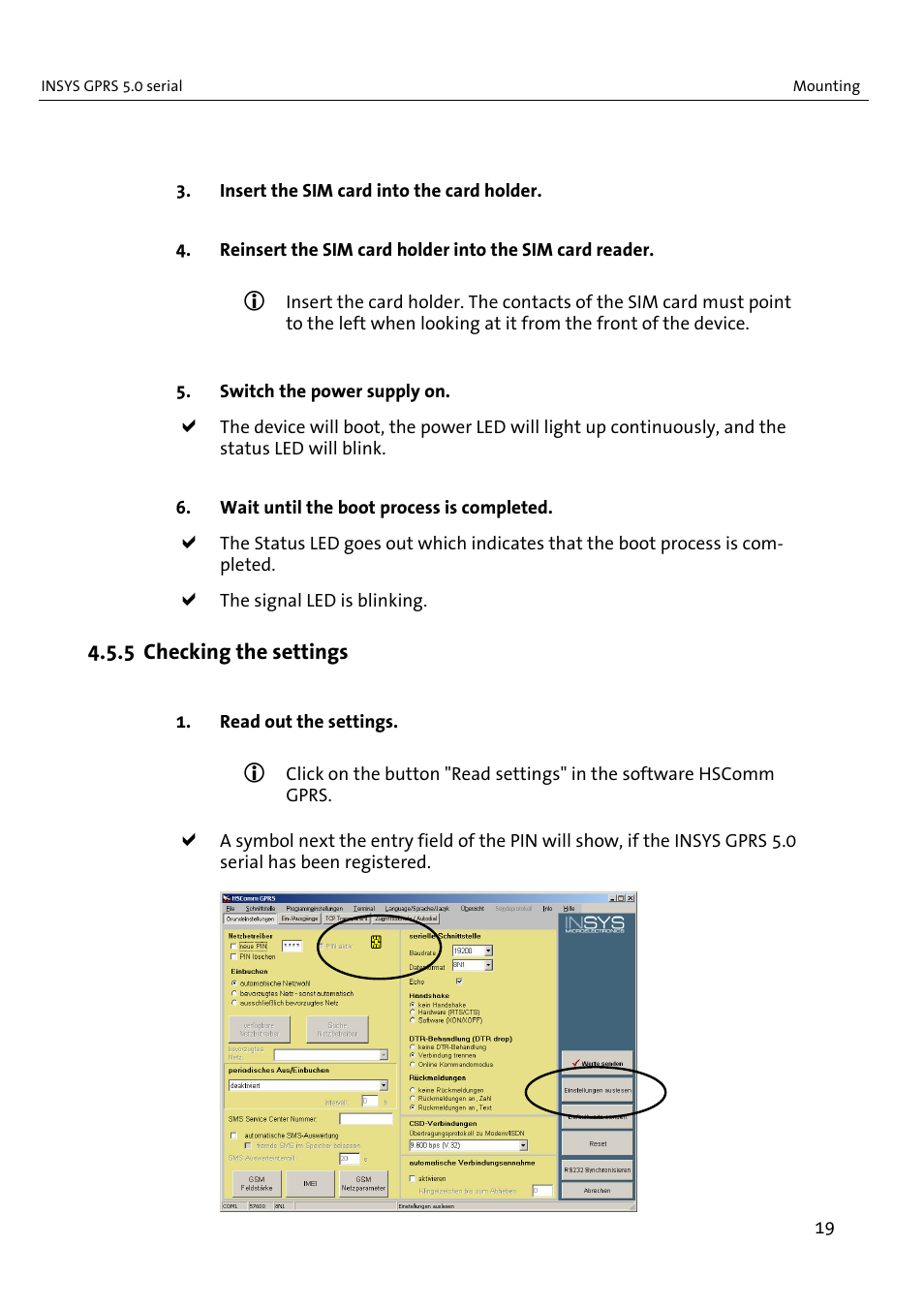 VEGA INSYS Modem GPRS 5.0 User Manual | Page 19 / 113