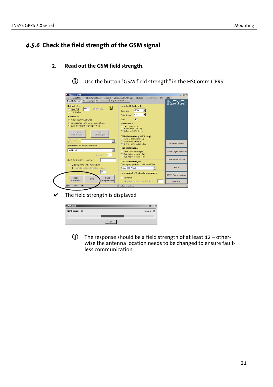 VEGA INSYS Modem GPRS 5.0 User Manual | Page 21 / 113