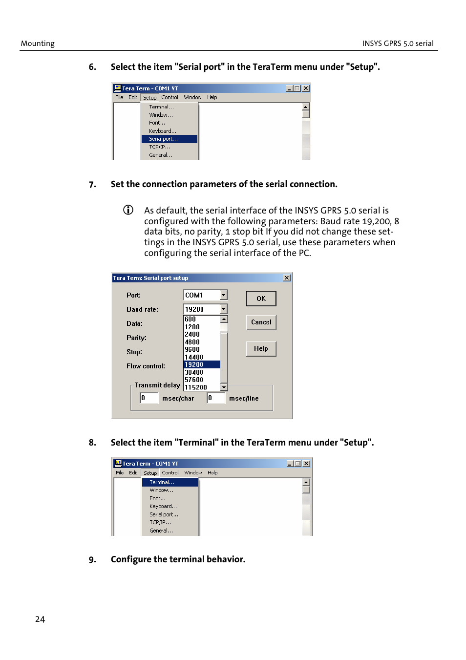 VEGA INSYS Modem GPRS 5.0 User Manual | Page 24 / 113