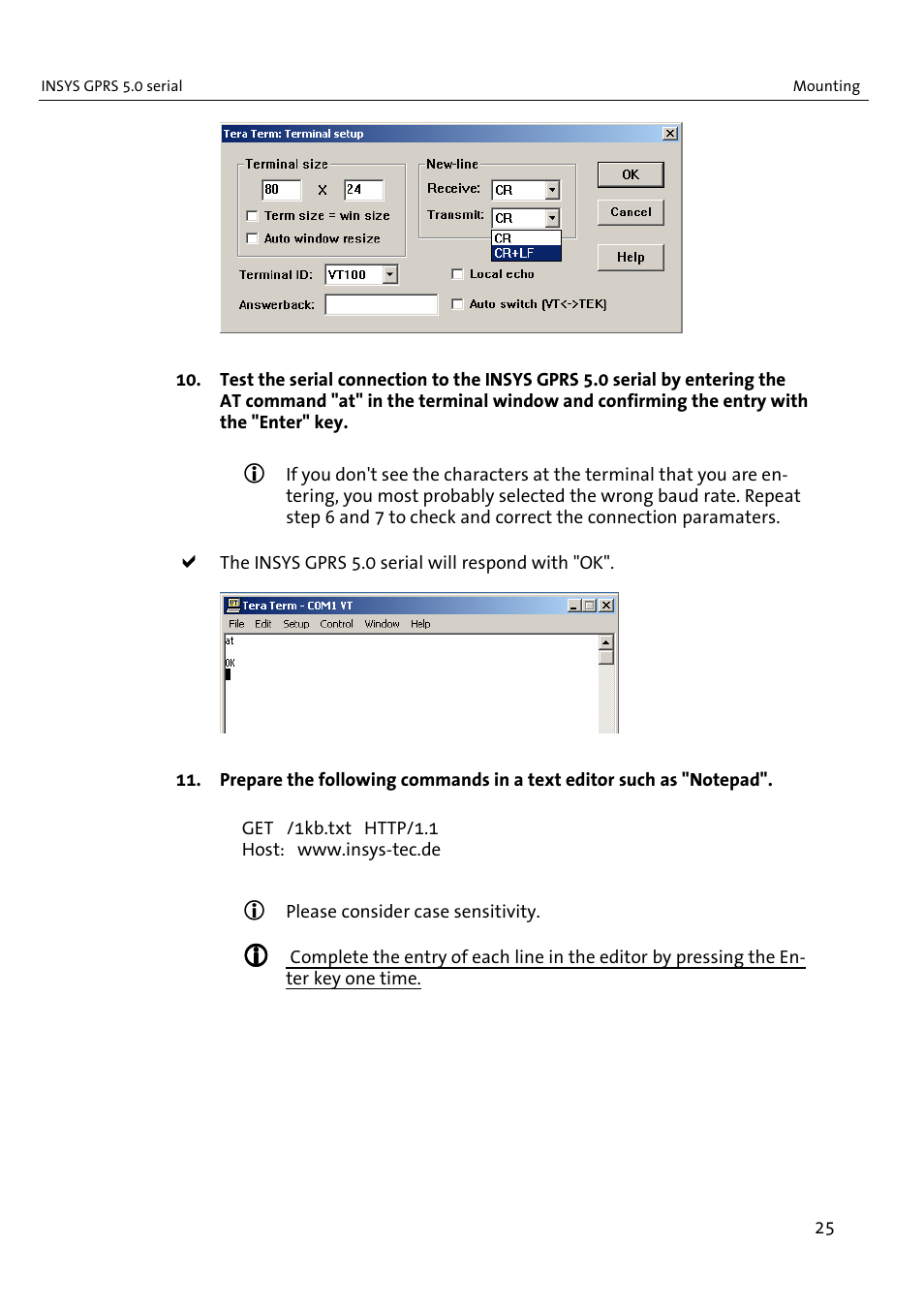 VEGA INSYS Modem GPRS 5.0 User Manual | Page 25 / 113
