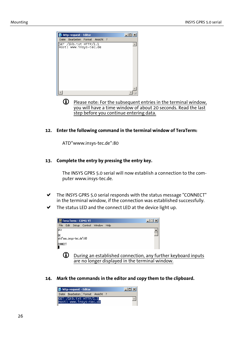 VEGA INSYS Modem GPRS 5.0 User Manual | Page 26 / 113