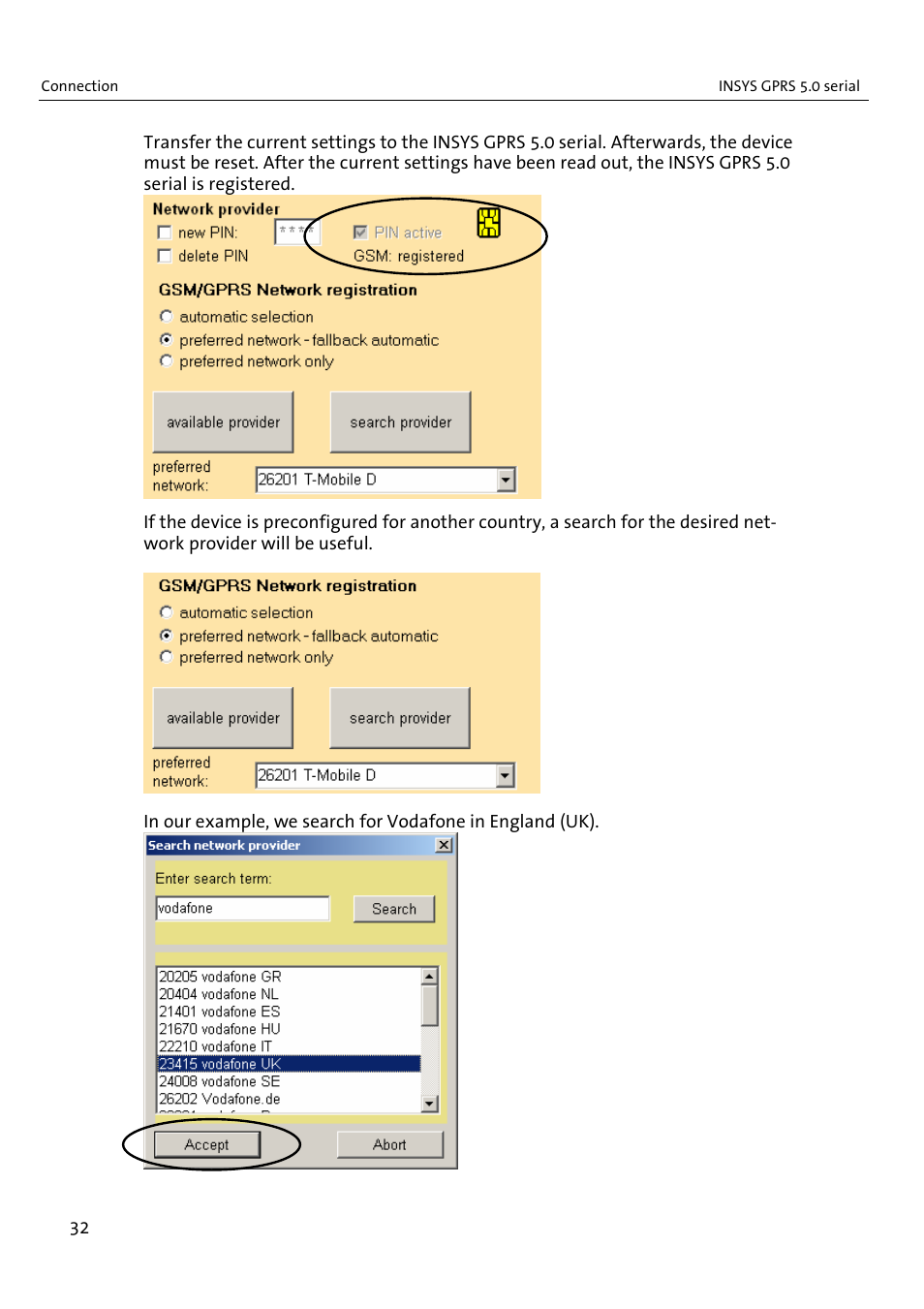 VEGA INSYS Modem GPRS 5.0 User Manual | Page 32 / 113