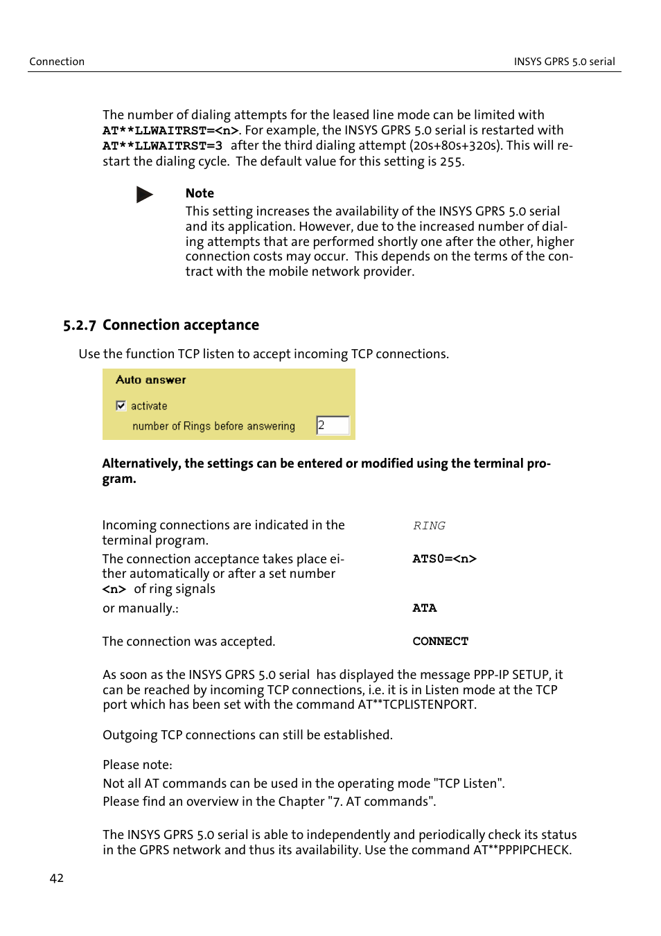 VEGA INSYS Modem GPRS 5.0 User Manual | Page 42 / 113