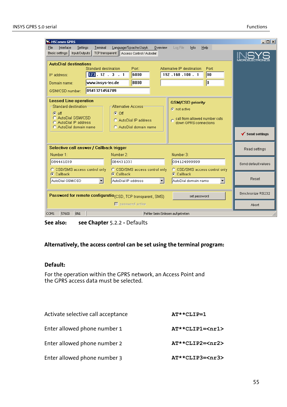 VEGA INSYS Modem GPRS 5.0 User Manual | Page 55 / 113