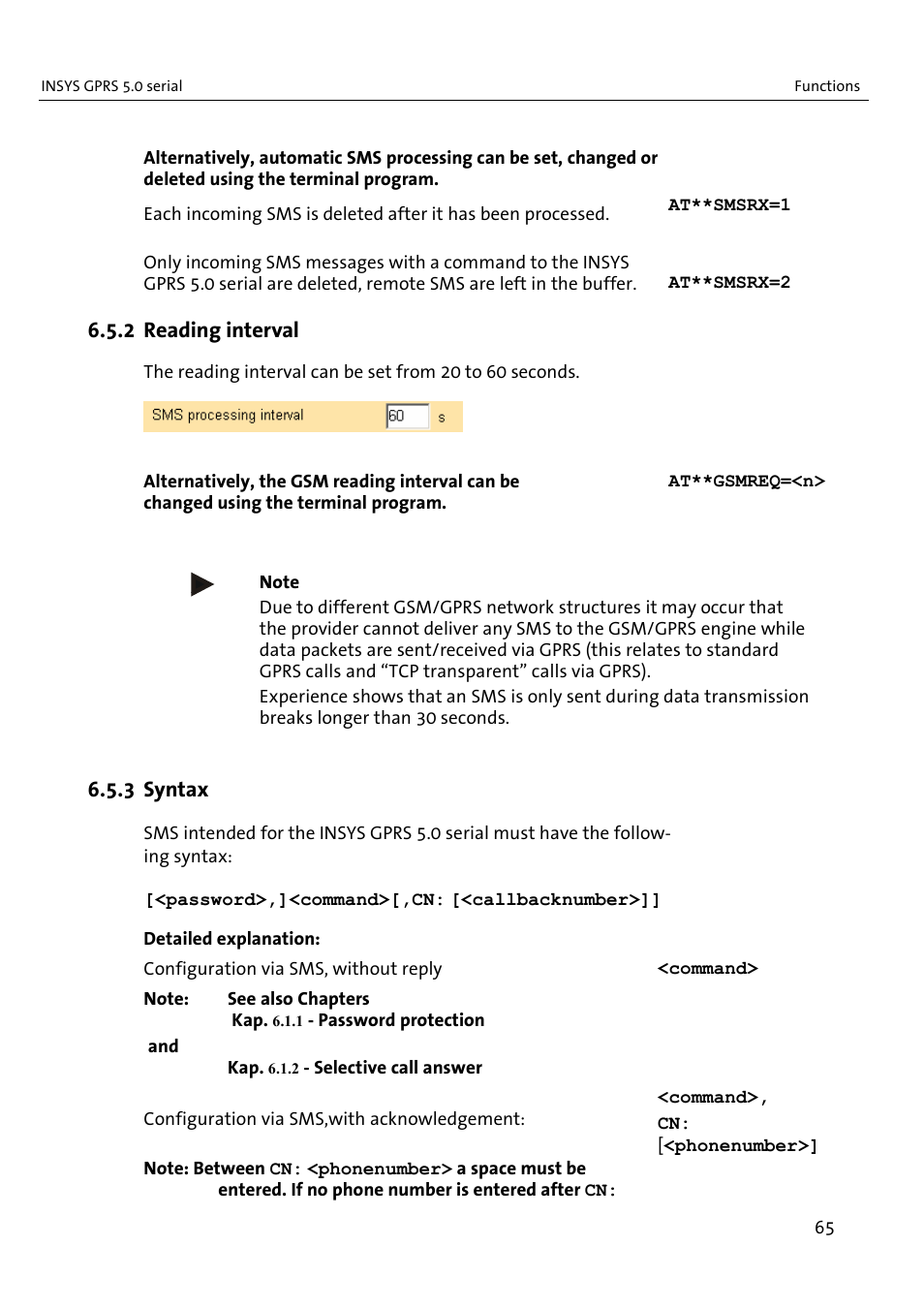 VEGA INSYS Modem GPRS 5.0 User Manual | Page 65 / 113