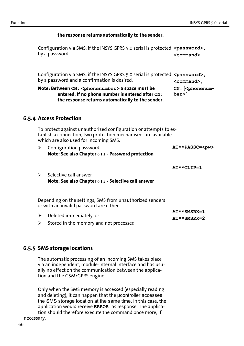 VEGA INSYS Modem GPRS 5.0 User Manual | Page 66 / 113