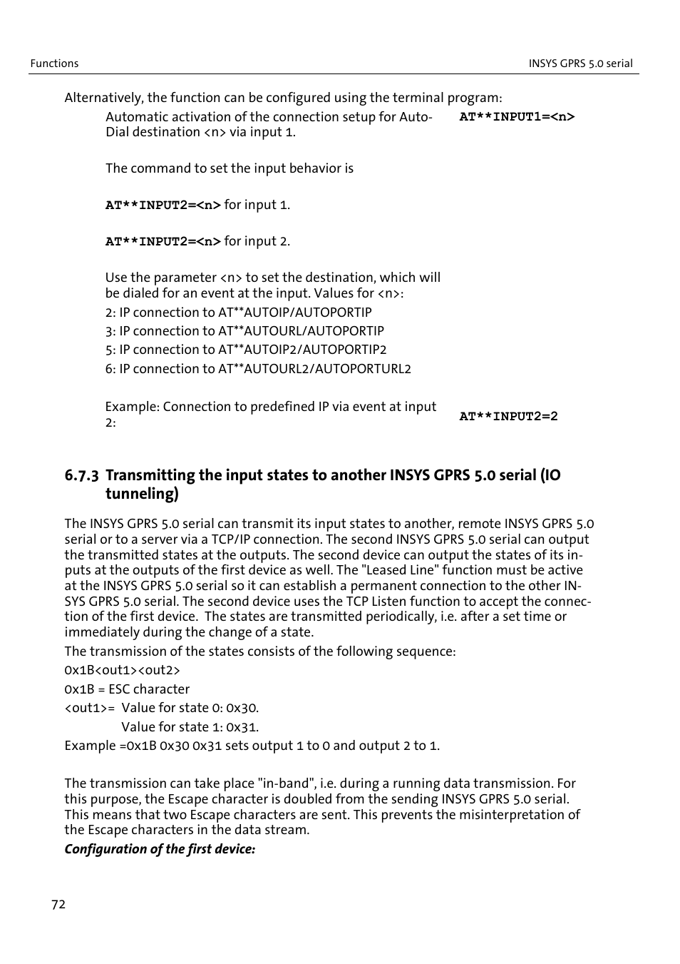 VEGA INSYS Modem GPRS 5.0 User Manual | Page 72 / 113