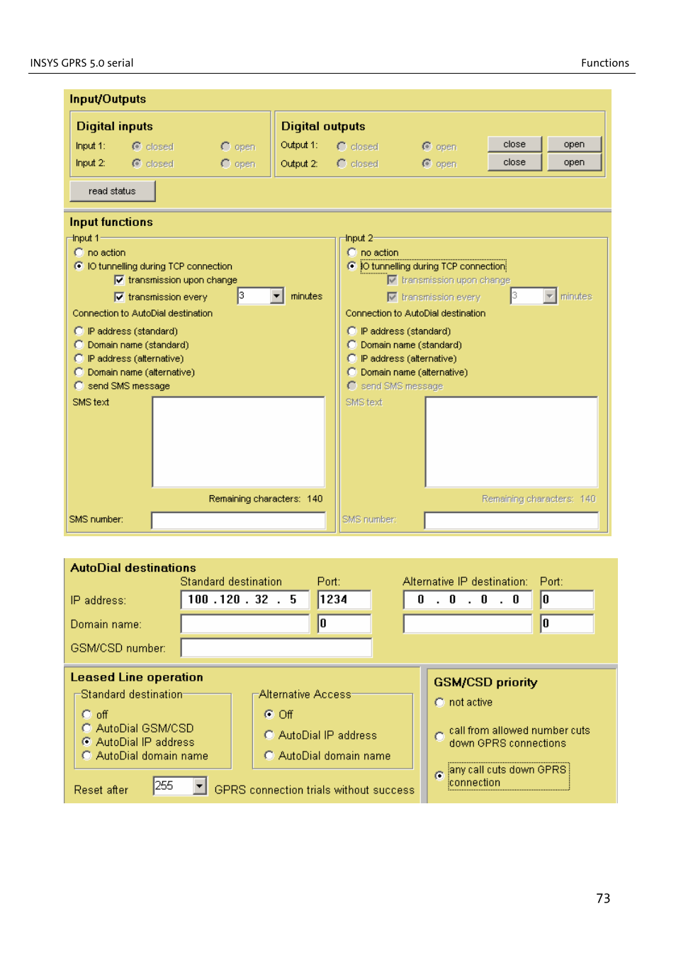 VEGA INSYS Modem GPRS 5.0 User Manual | Page 73 / 113