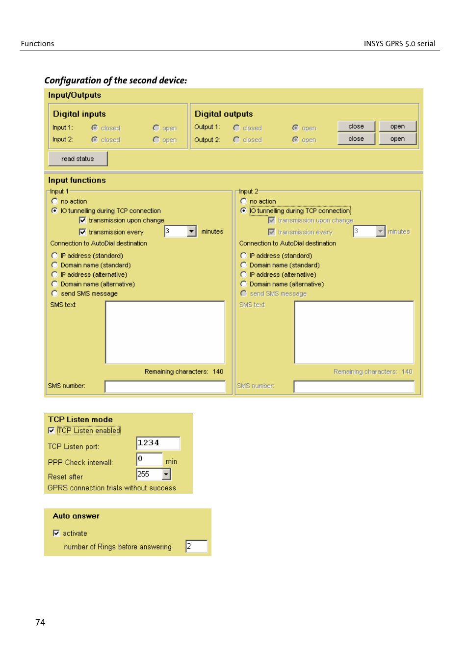 VEGA INSYS Modem GPRS 5.0 User Manual | Page 74 / 113
