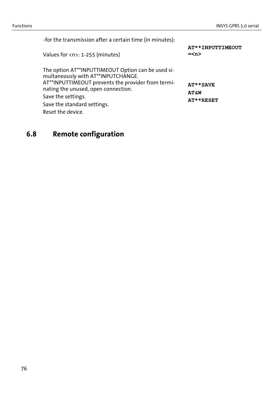 8 remote configuration | VEGA INSYS Modem GPRS 5.0 User Manual | Page 76 / 113
