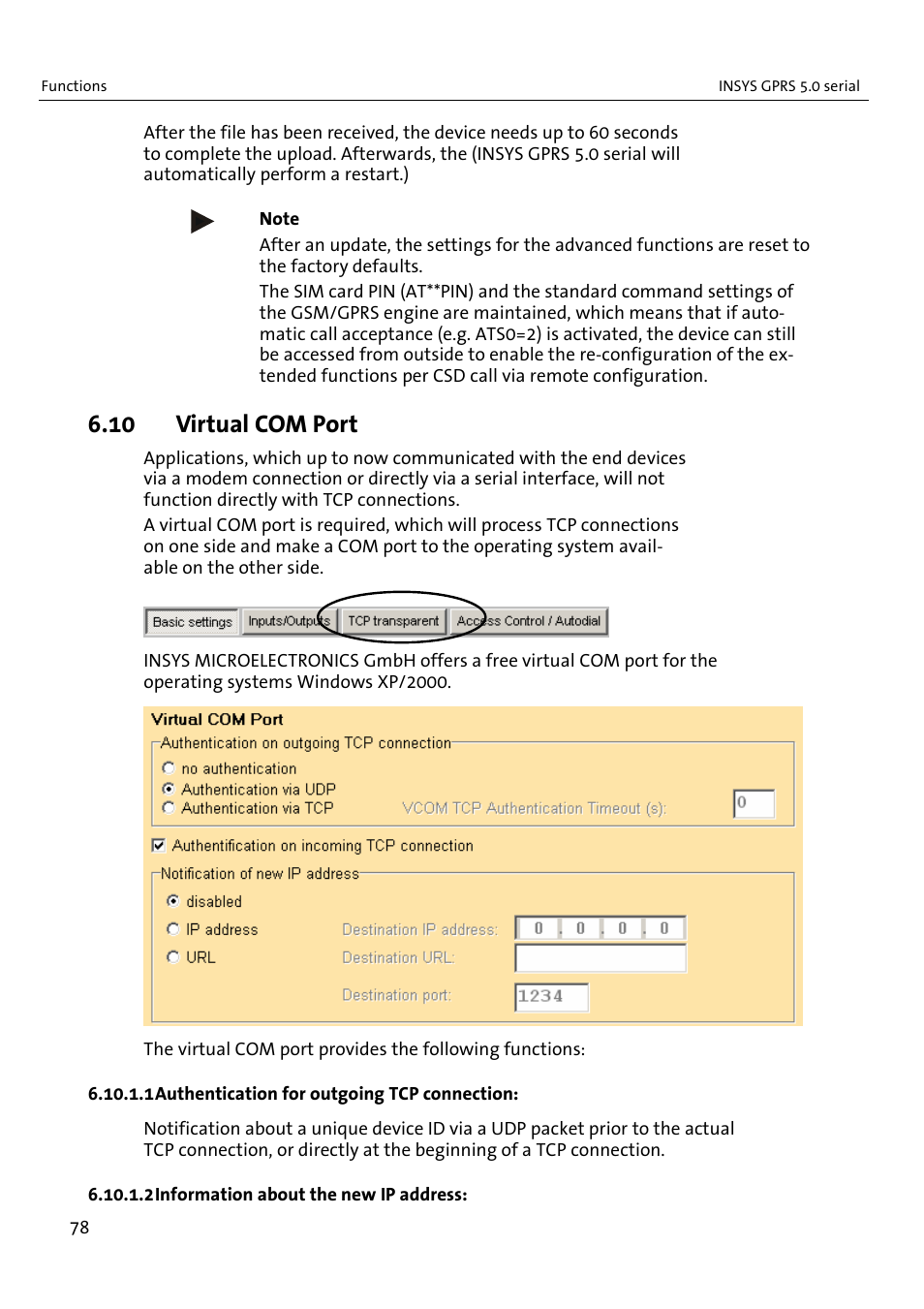 10 virtual com port | VEGA INSYS Modem GPRS 5.0 User Manual | Page 78 / 113
