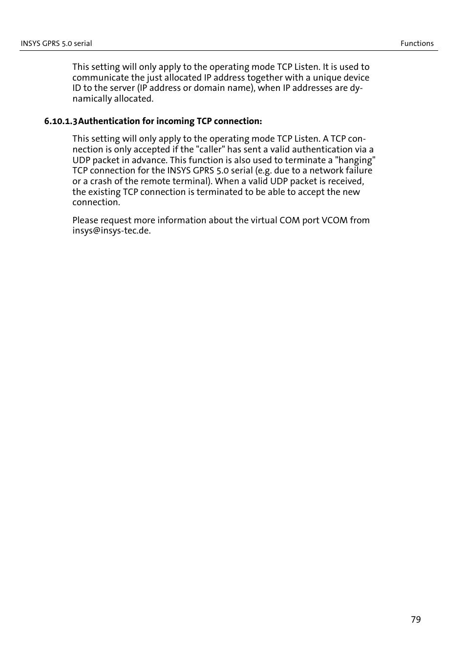 VEGA INSYS Modem GPRS 5.0 User Manual | Page 79 / 113