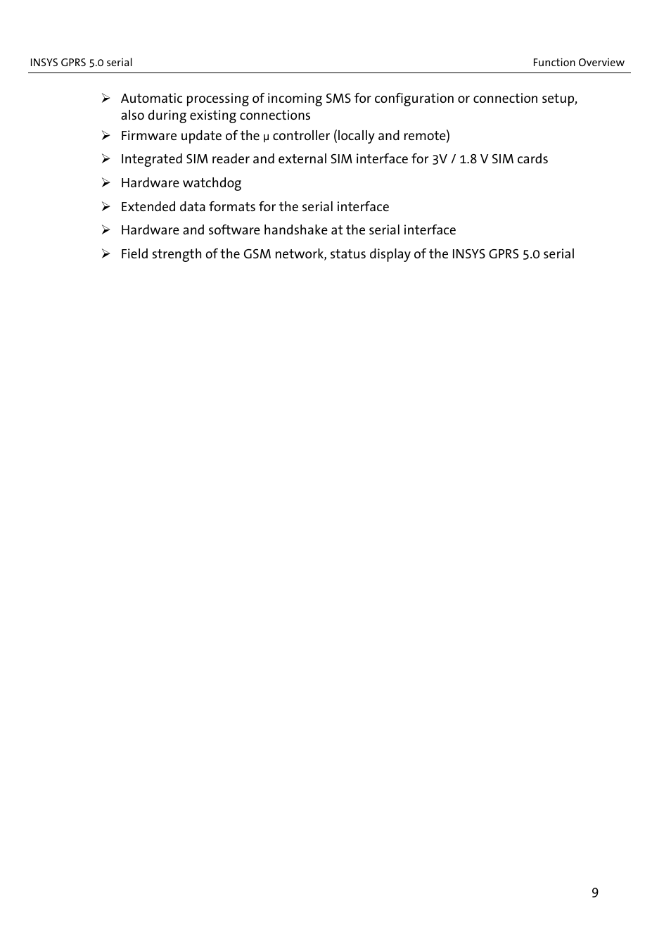 VEGA INSYS Modem GPRS 5.0 User Manual | Page 9 / 113