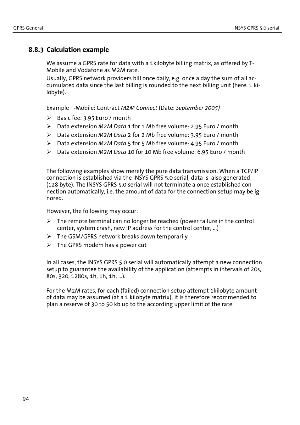 VEGA INSYS Modem GPRS 5.0 User Manual | Page 94 / 113