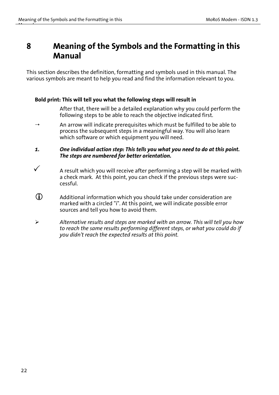 VEGA MoRoS Modem - ISDN 1.3 User Manual | Page 22 / 86