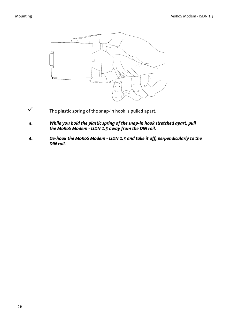 VEGA MoRoS Modem - ISDN 1.3 User Manual | Page 26 / 86