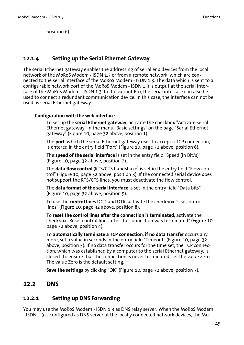 2 dns | VEGA MoRoS Modem - ISDN 1.3 User Manual | Page 45 / 86