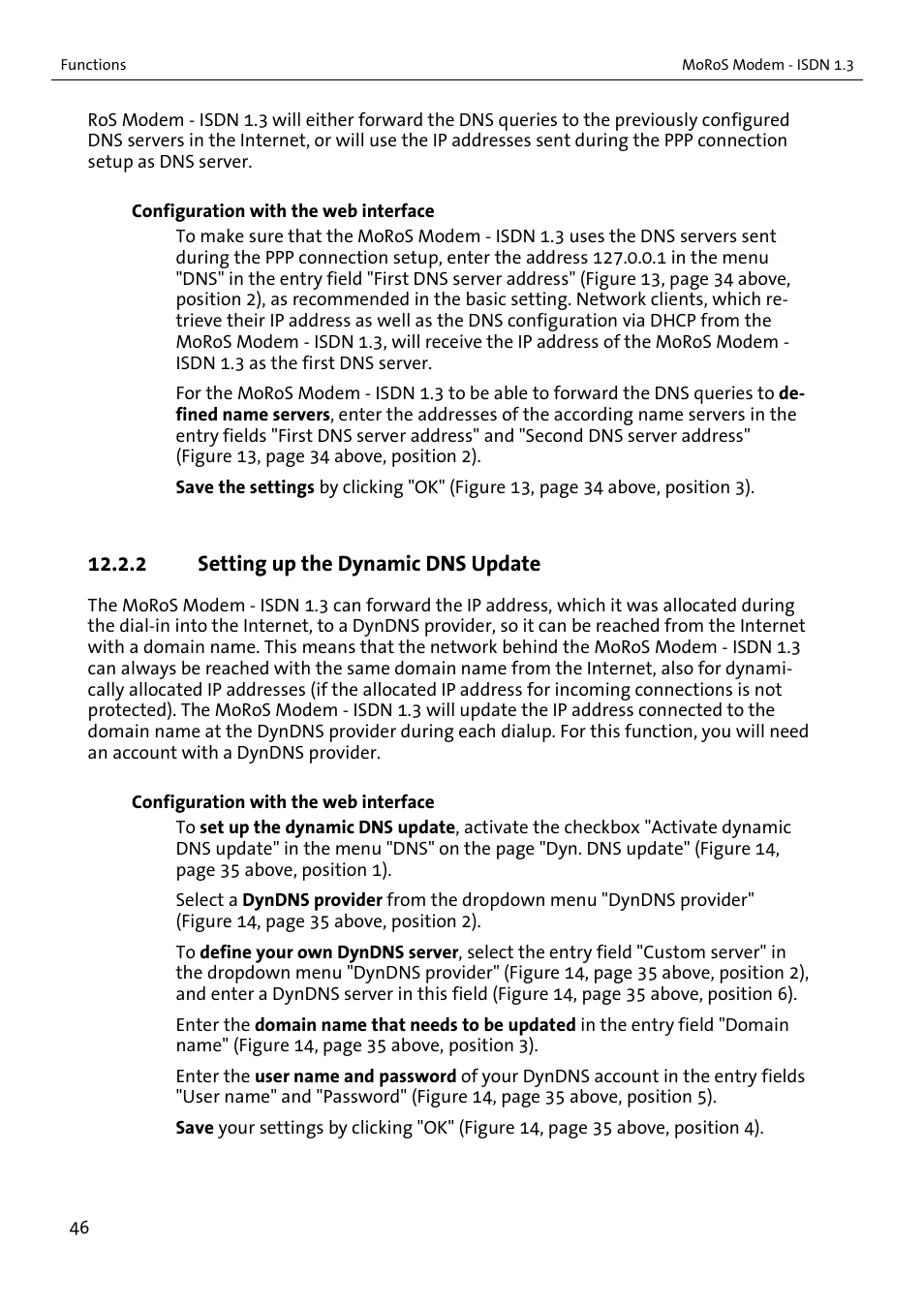 VEGA MoRoS Modem - ISDN 1.3 User Manual | Page 46 / 86