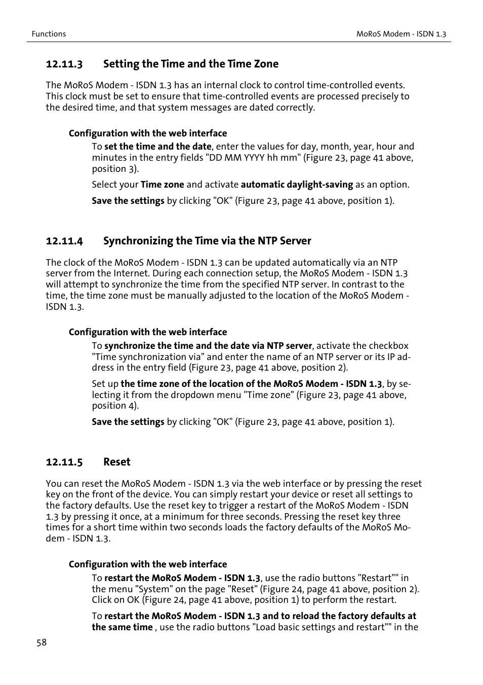 VEGA MoRoS Modem - ISDN 1.3 User Manual | Page 58 / 86