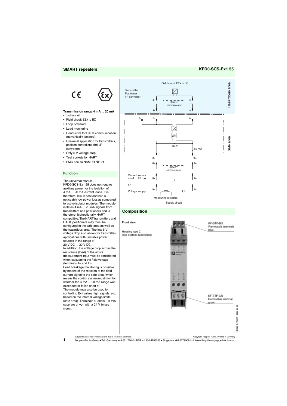 VEGA KFD0-SCS-Ex1.55 User Manual | 3 pages