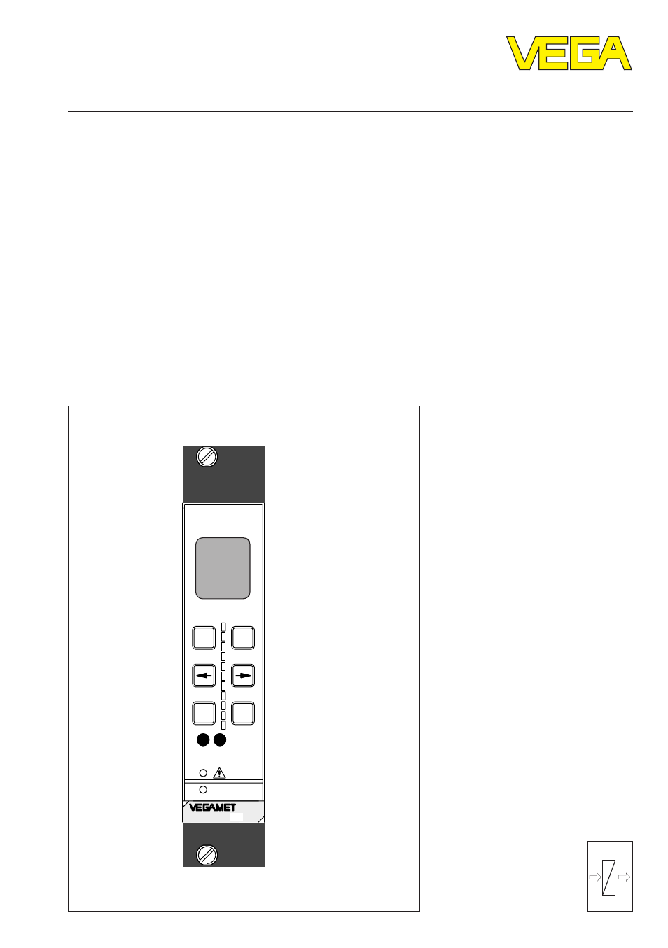 VEGA VEGAMET 515 Menu plan User Manual | 8 pages