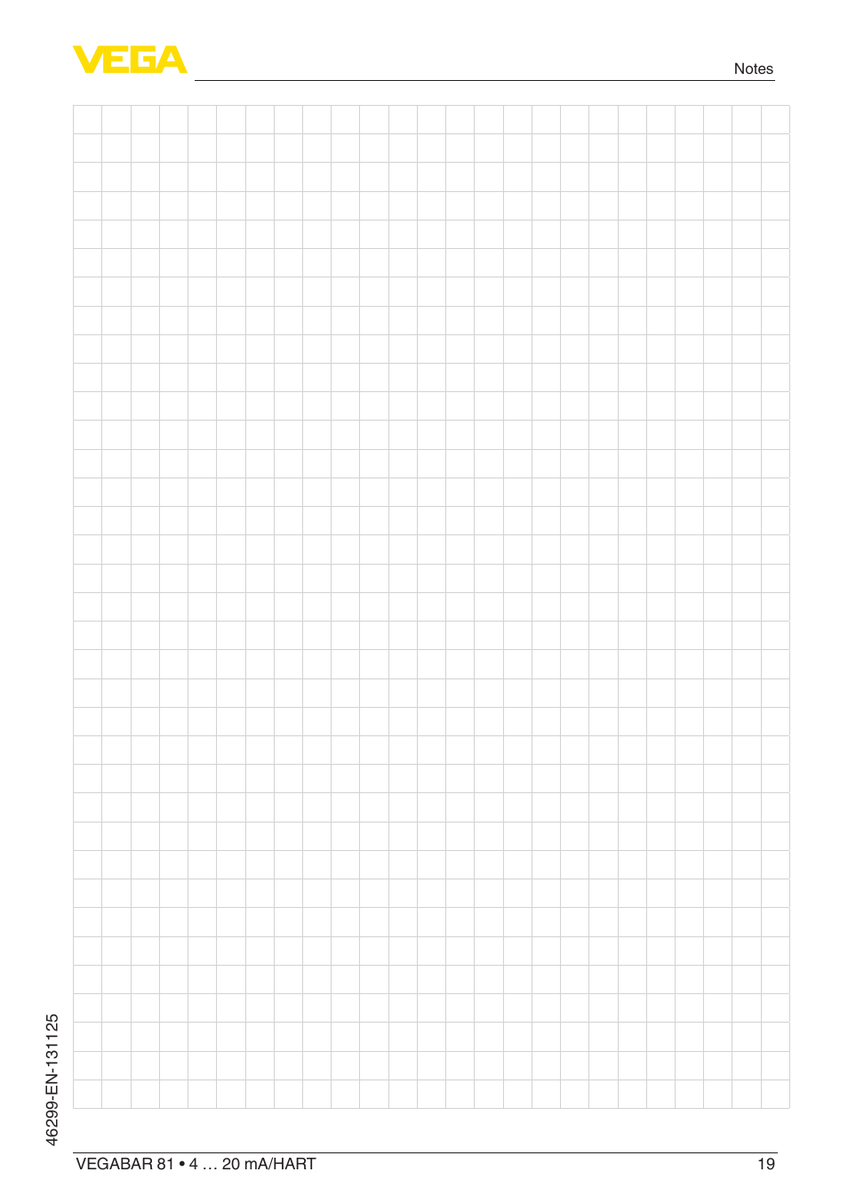 VEGA VEGABAR 81 4 … 20 mA_HART - Quick setup guide User Manual | Page 19 / 20