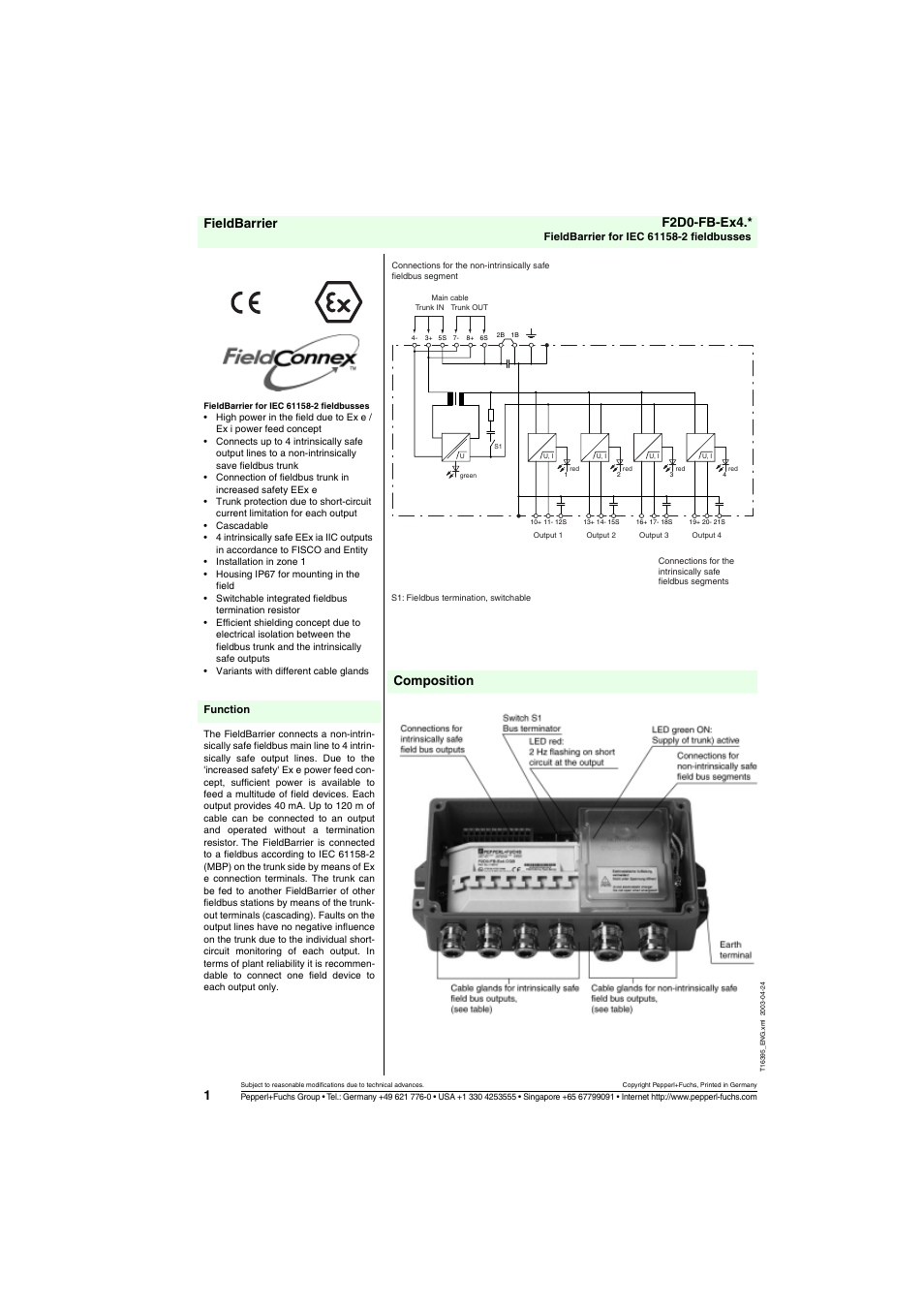 VEGA F2D0-FB-Ex4.* for FF and PA User Manual | 4 pages