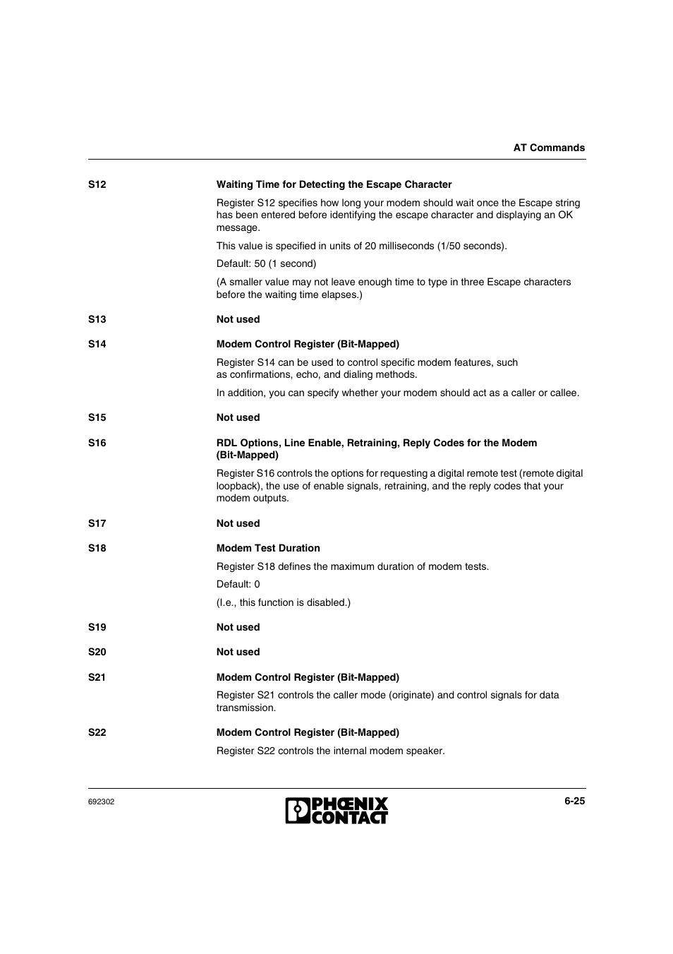 VEGA Phoenix PSI Data Fax Modem User Manual | Page 113 / 128