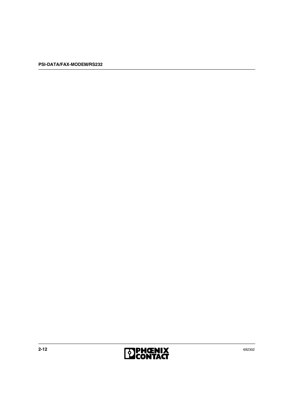 VEGA Phoenix PSI Data Fax Modem User Manual | Page 32 / 128