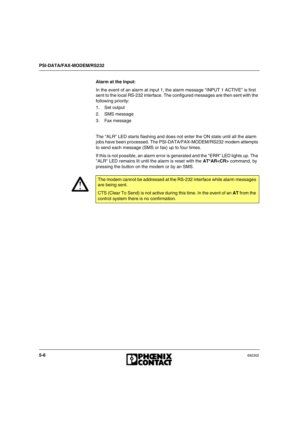 VEGA Phoenix PSI Data Fax Modem User Manual | Page 76 / 128