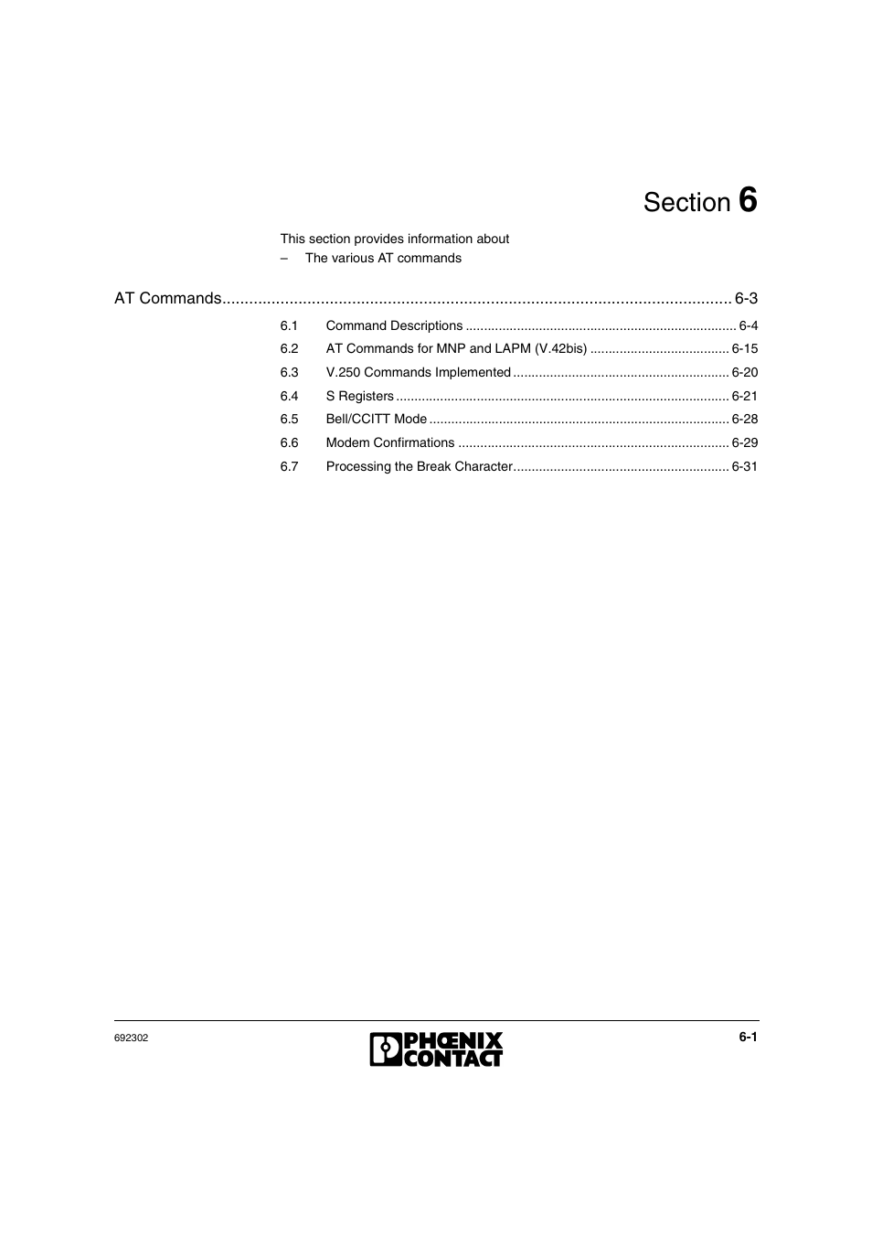 VEGA Phoenix PSI Data Fax Modem User Manual | Page 89 / 128