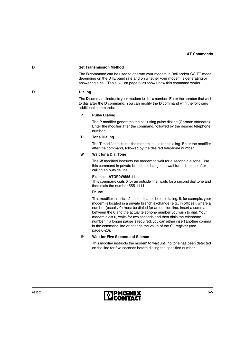 VEGA Phoenix PSI Data Fax Modem User Manual | Page 93 / 128