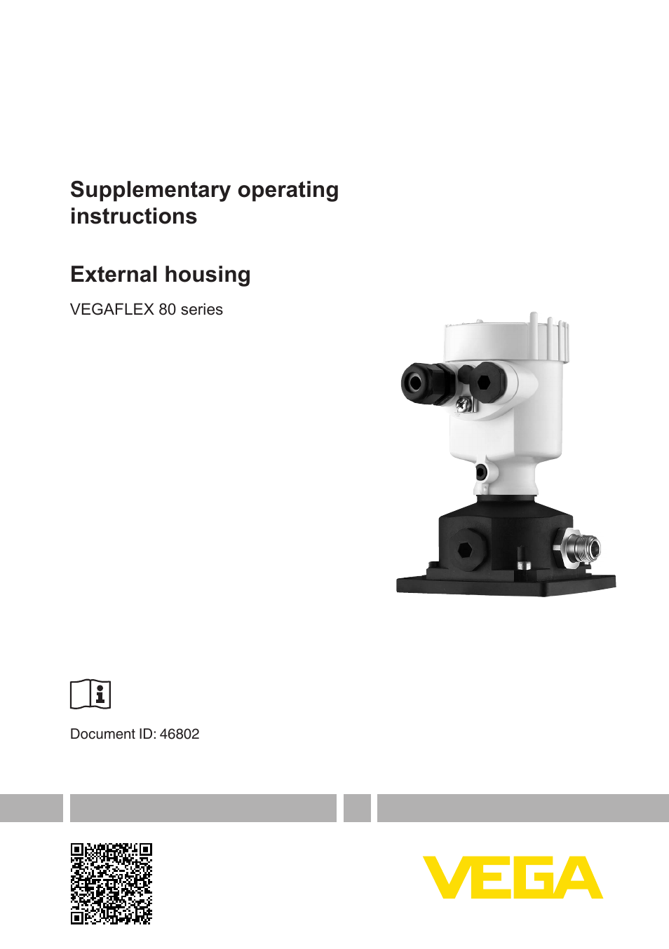 VEGA VEGAFLEX series 80 - External housing User Manual | 24 pages