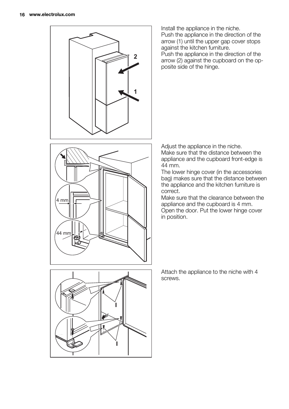 Electrolux EJN 2301 AOW User Manual | Page 16 / 96