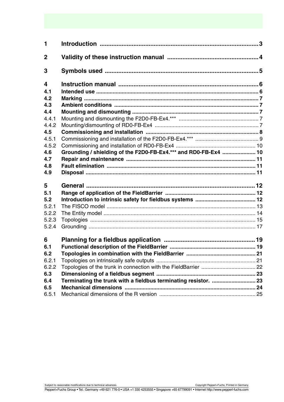 Fieldbarrier | VEGA FIELDBARRIER User Manual | Page 3 / 36