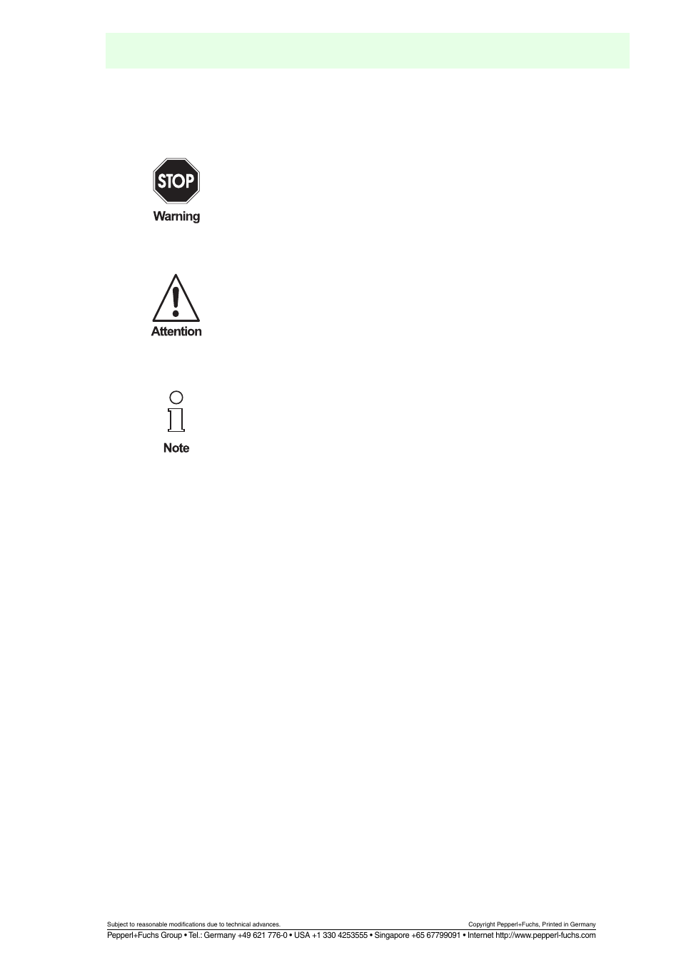 Symbols used, Fieldbarrier, 3symbols used | VEGA FIELDBARRIER User Manual | Page 7 / 36