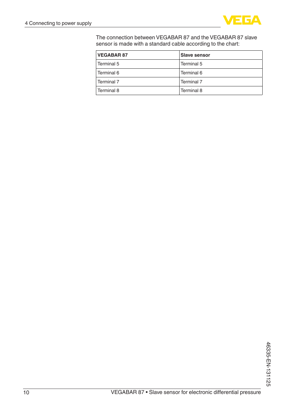 VEGA VEGABAR 87 Save sensor - Quick setup guide User Manual | Page 10 / 20