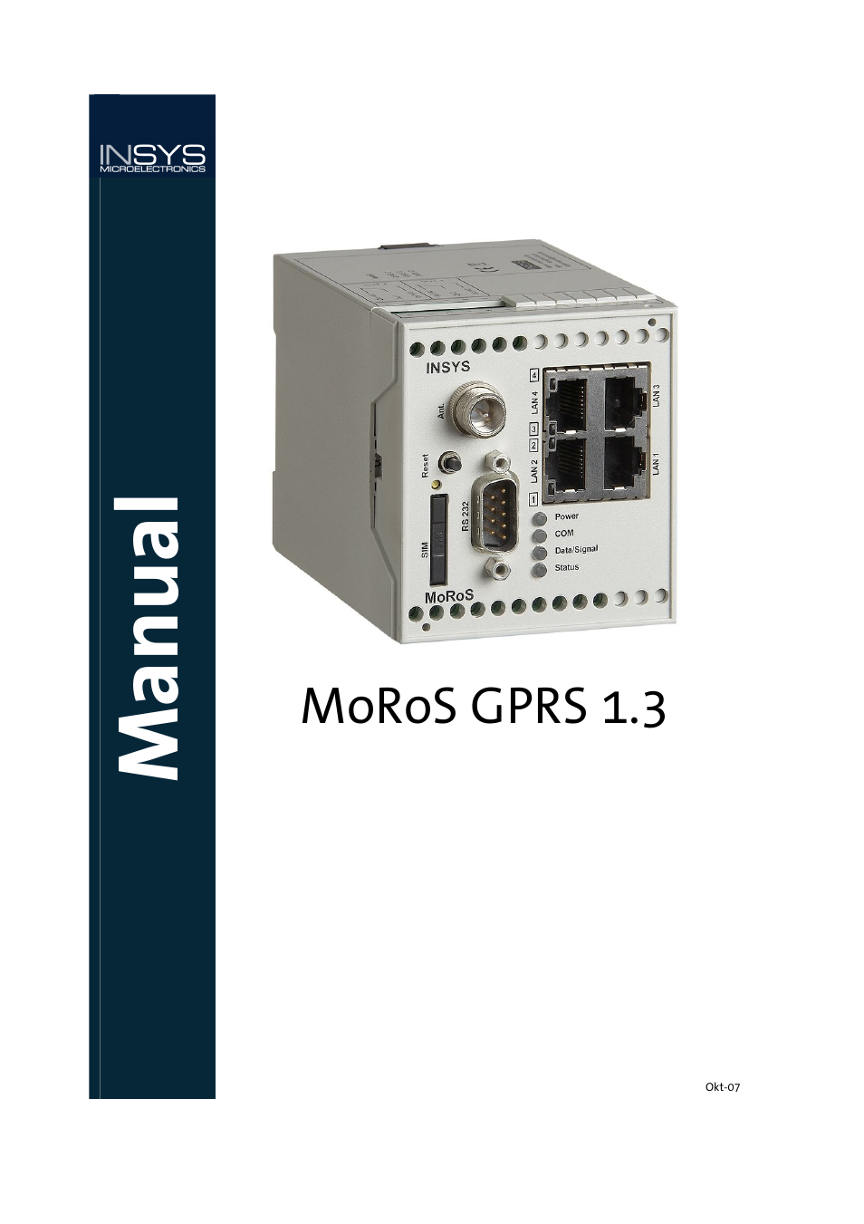 VEGA MoRoS GPRS 1.3 User Manual | 82 pages