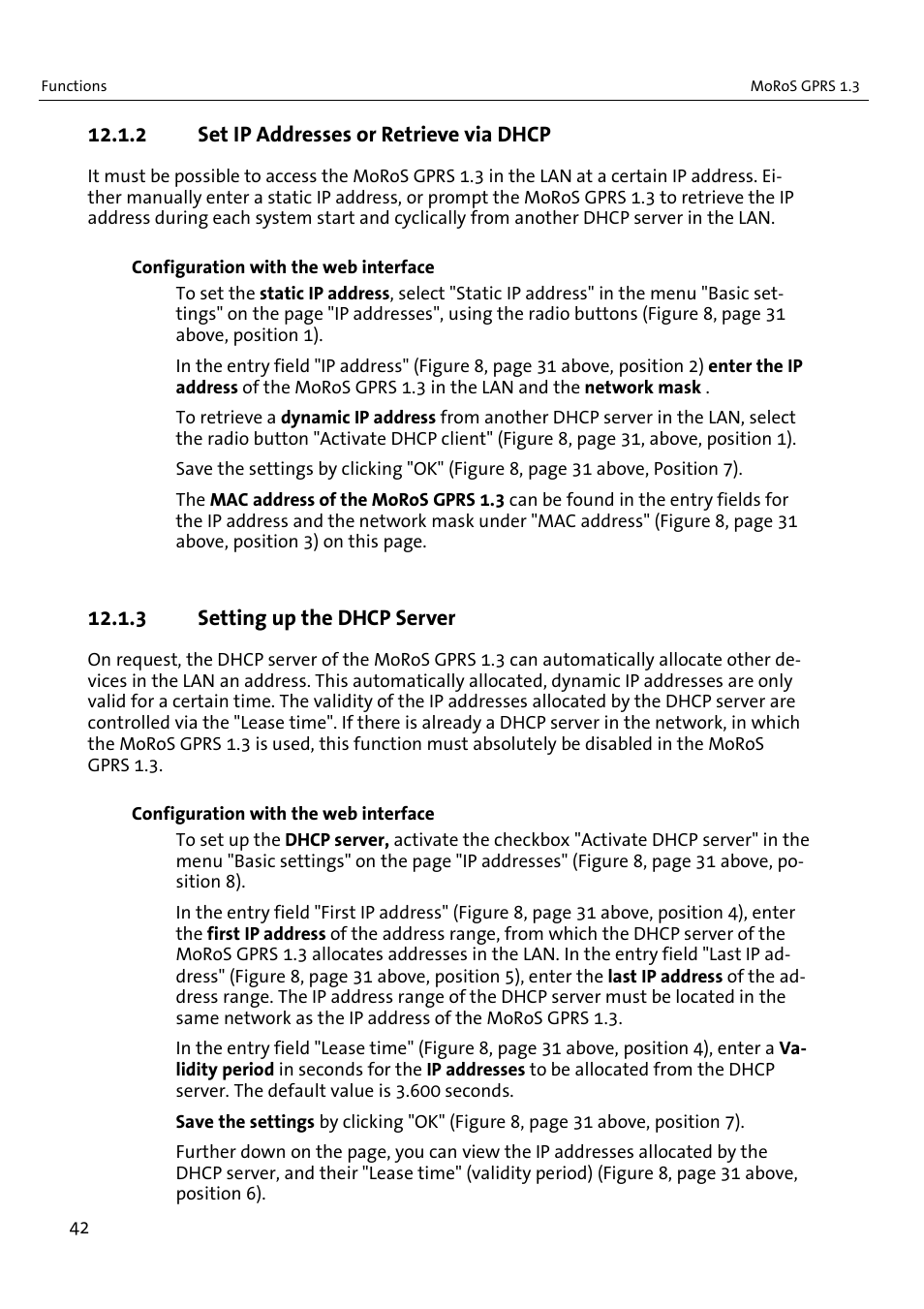 VEGA MoRoS GPRS 1.3 User Manual | Page 42 / 82