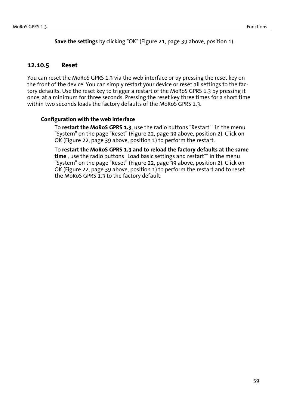 5 reset | VEGA MoRoS GPRS 1.3 User Manual | Page 59 / 82