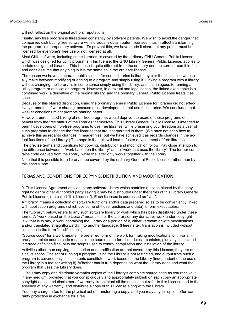 VEGA MoRoS GPRS 1.3 User Manual | Page 69 / 82