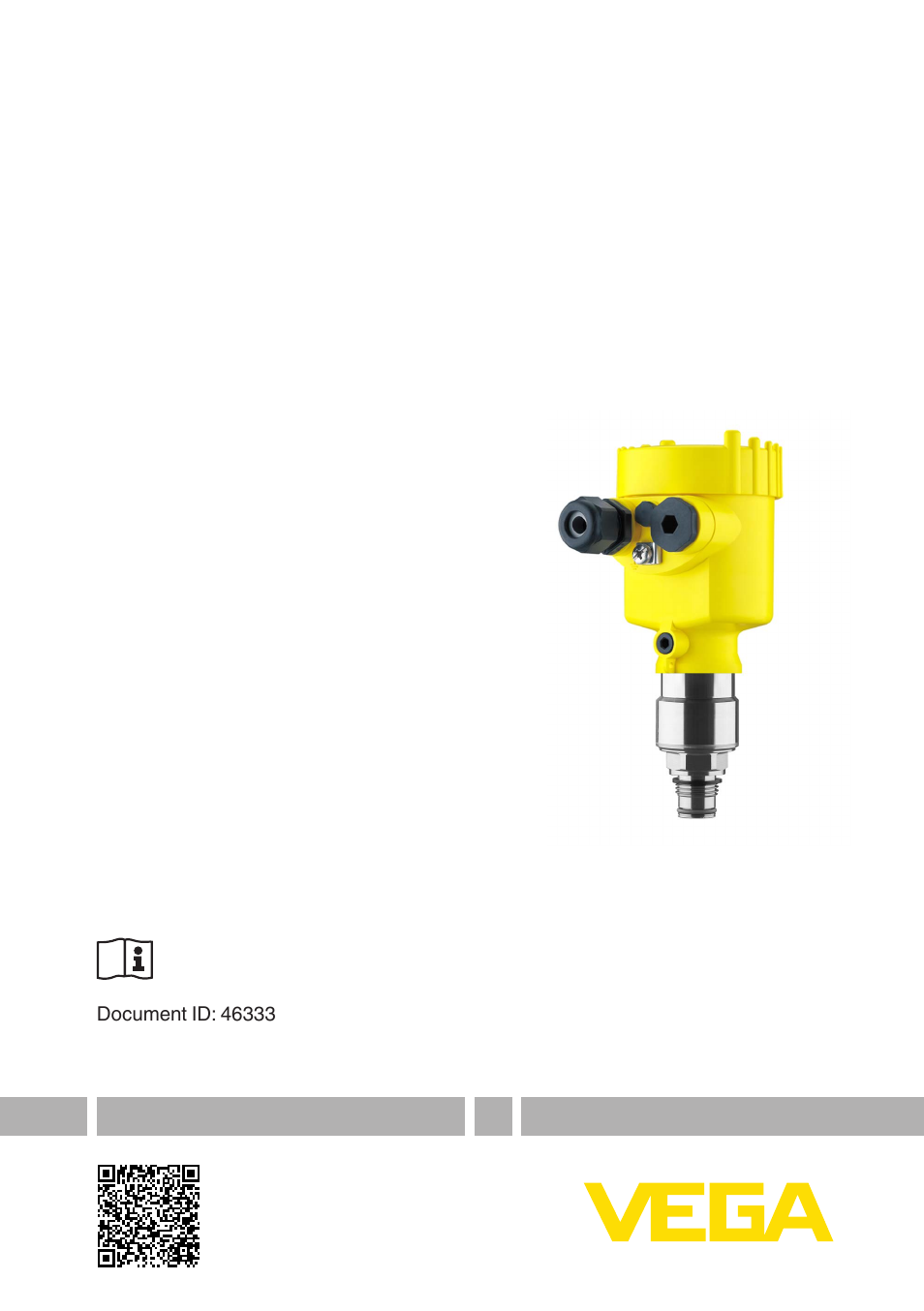 VEGA VEGABAR 83 Save sensor - Quick setup guide User Manual | 20 pages