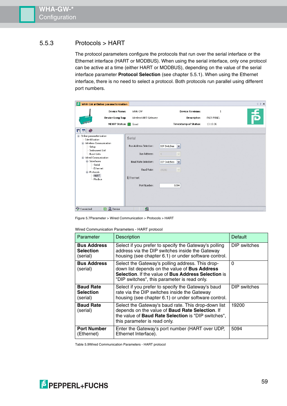 Wha-gw, Configuration, 3 protocols > hart | VEGA WHA-GW-WIRELESSHART GATEWAY User Manual | Page 59 / 96