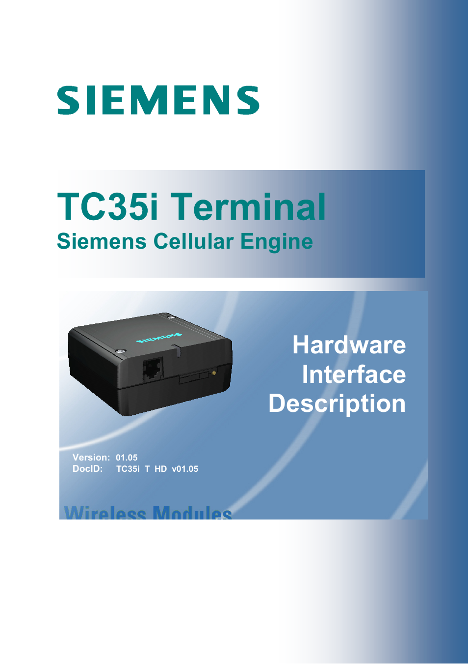 Siemens TC35i User Manual | 37 pages