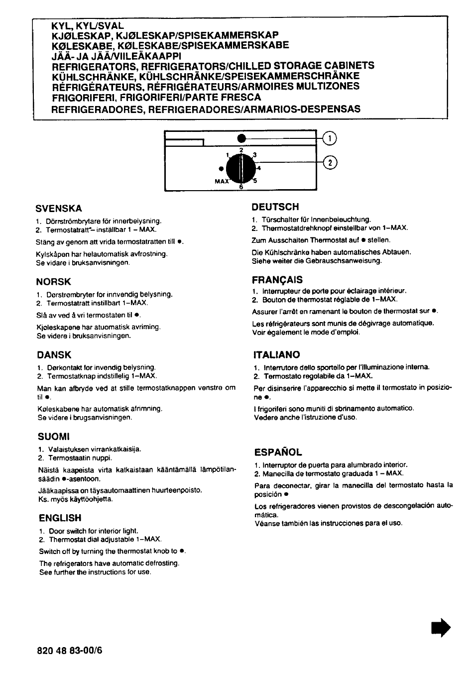 Electrolux KS 4070 User Manual | 2 pages