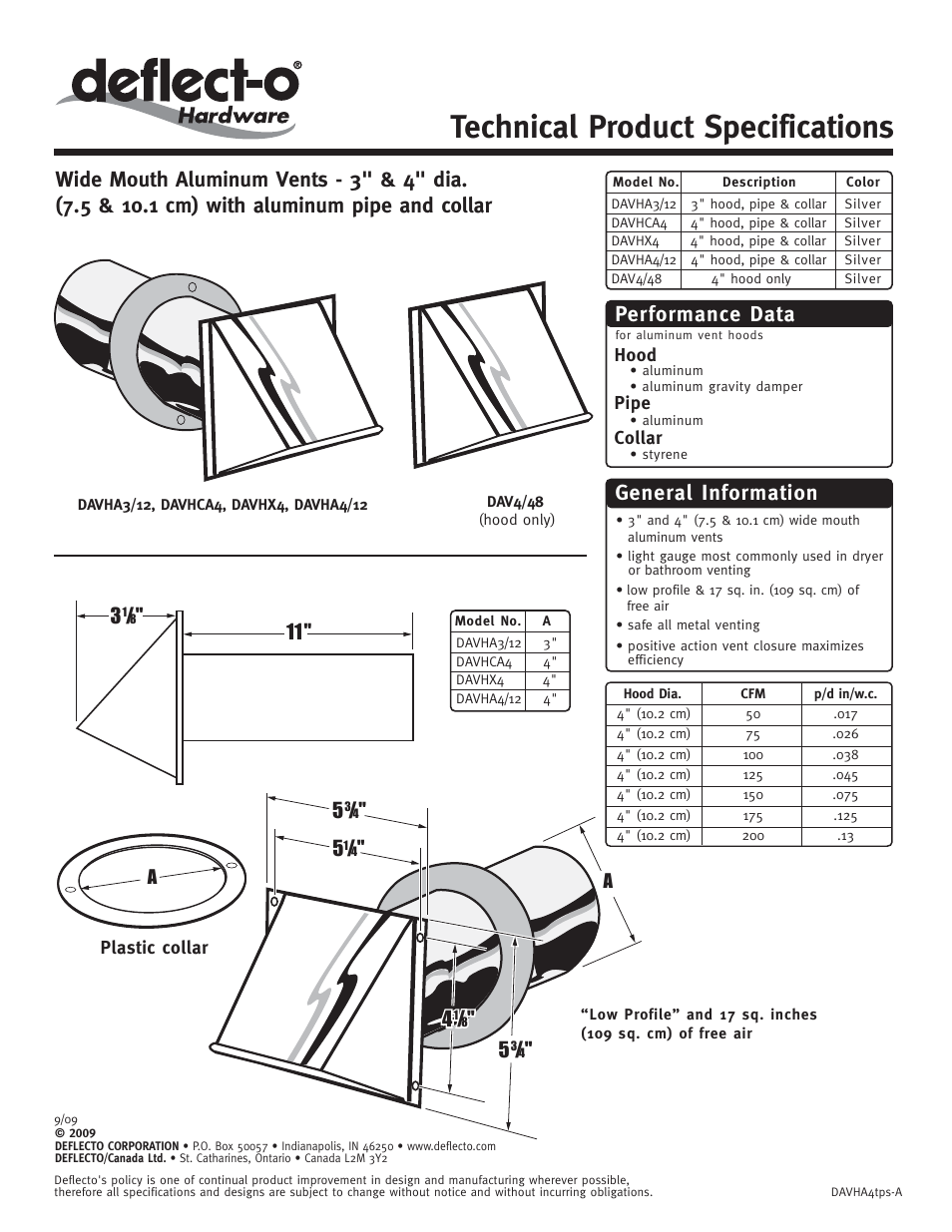 Deflecto DAV4_48 User Manual | 1 page